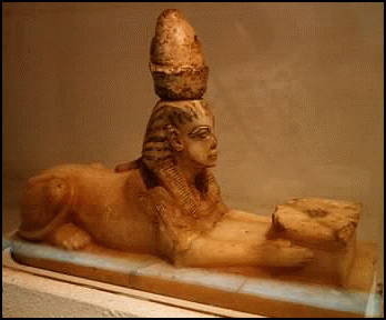 Sphinx with headdress